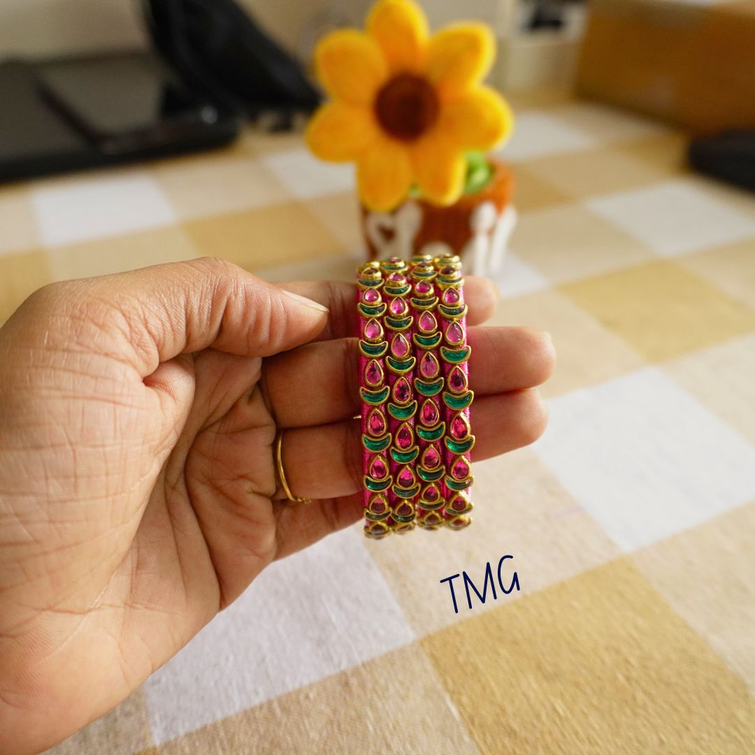 Silk Thread Bangles - Design 20