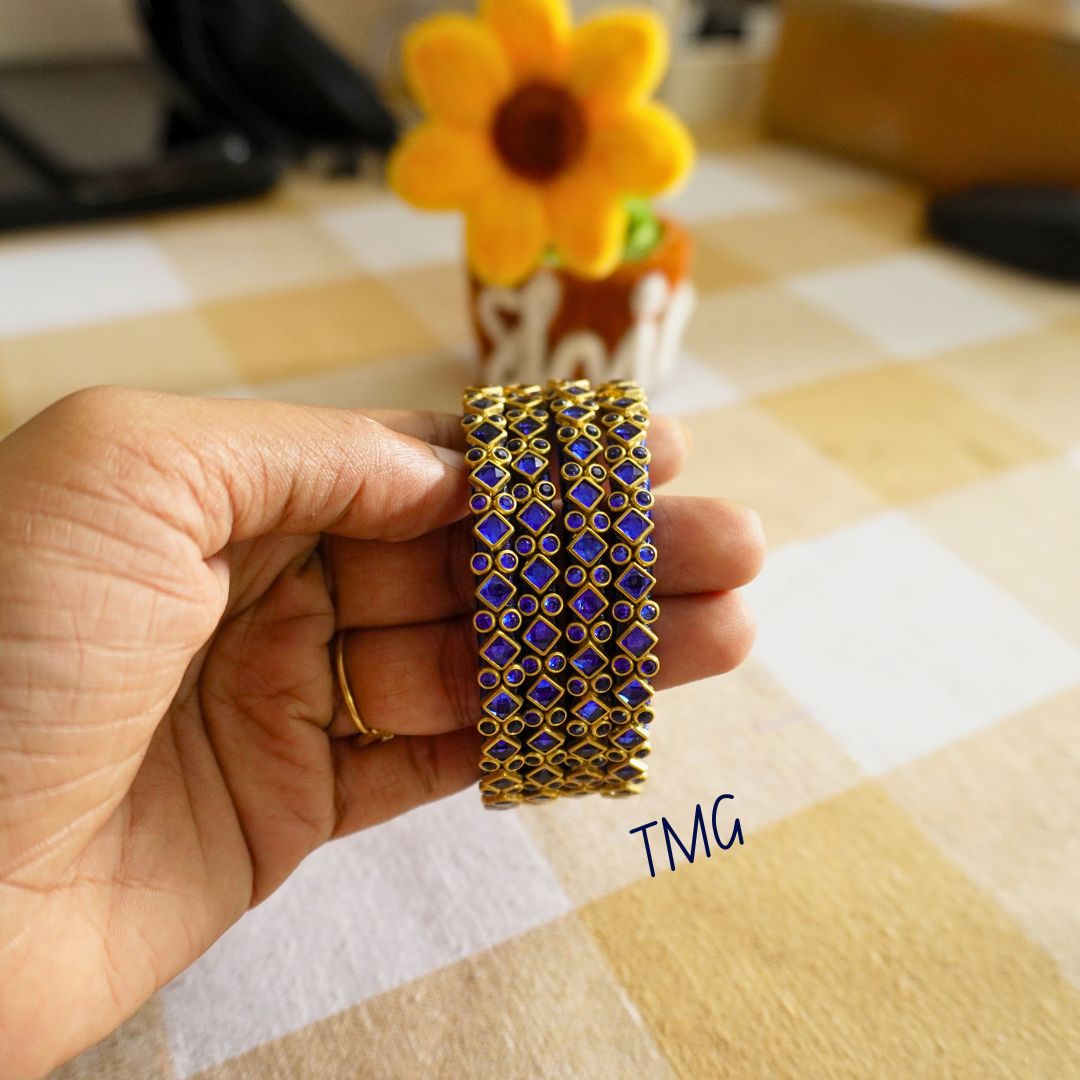 Silk Thread Bangles - Design 22