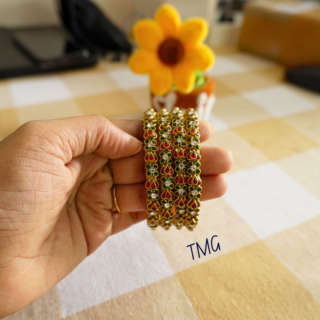 Silk Thread Bangles - Design 24