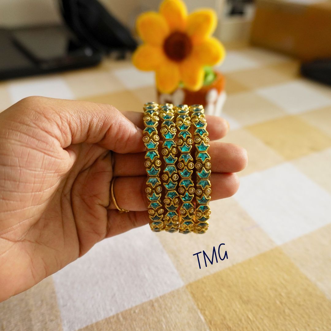 Silk Thread Bangles - Design 25