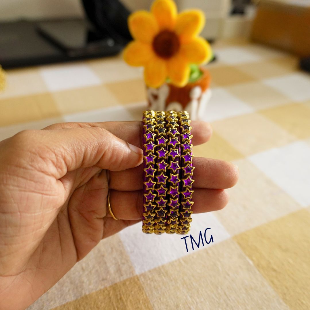 Silk Thread Bangles - Design 28