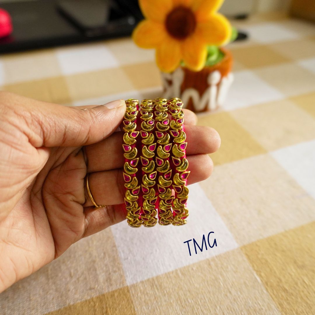Silk Thread Bangles - Design 30