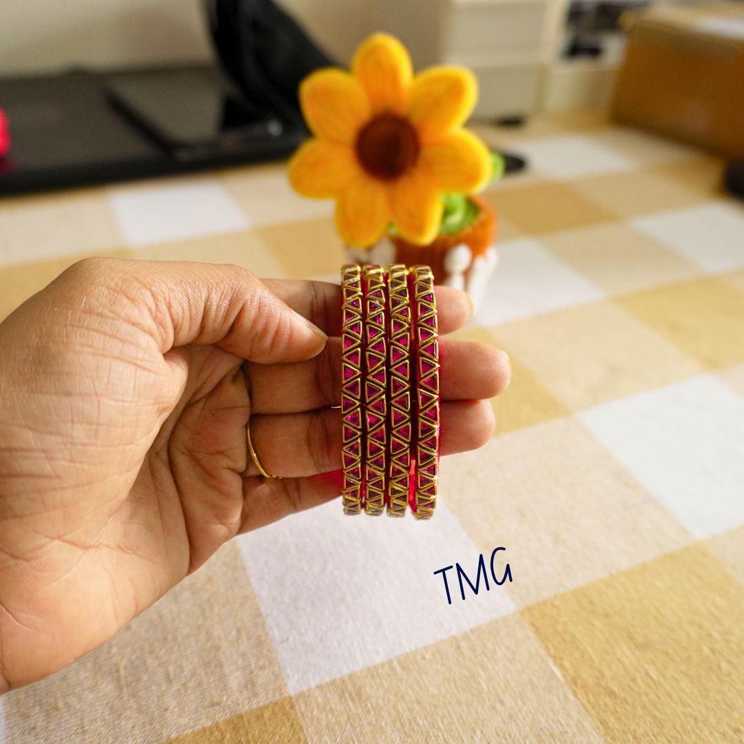 Silk Thread Bangles - Design 1