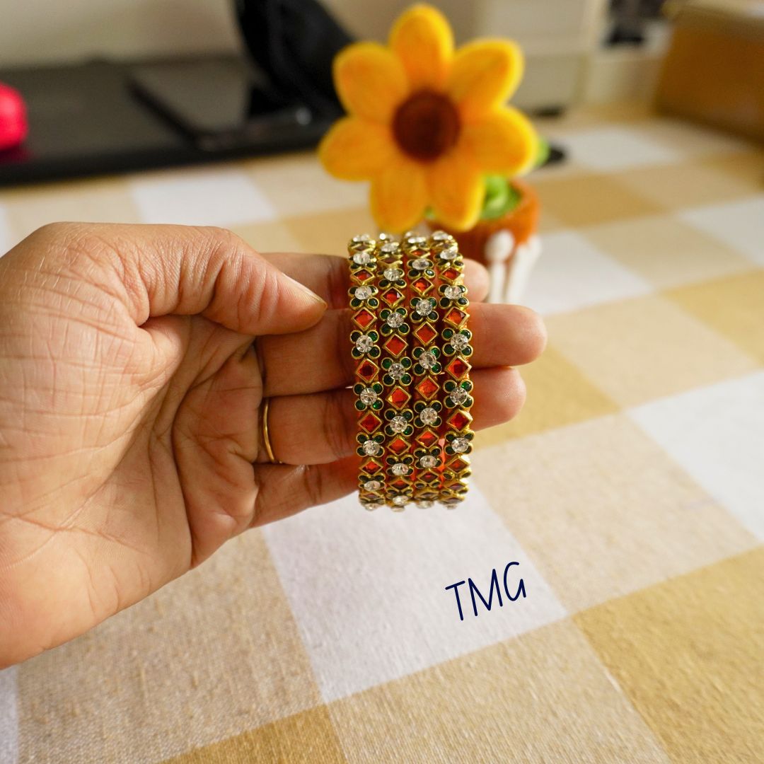 Silk Thread Bangles - Design 2