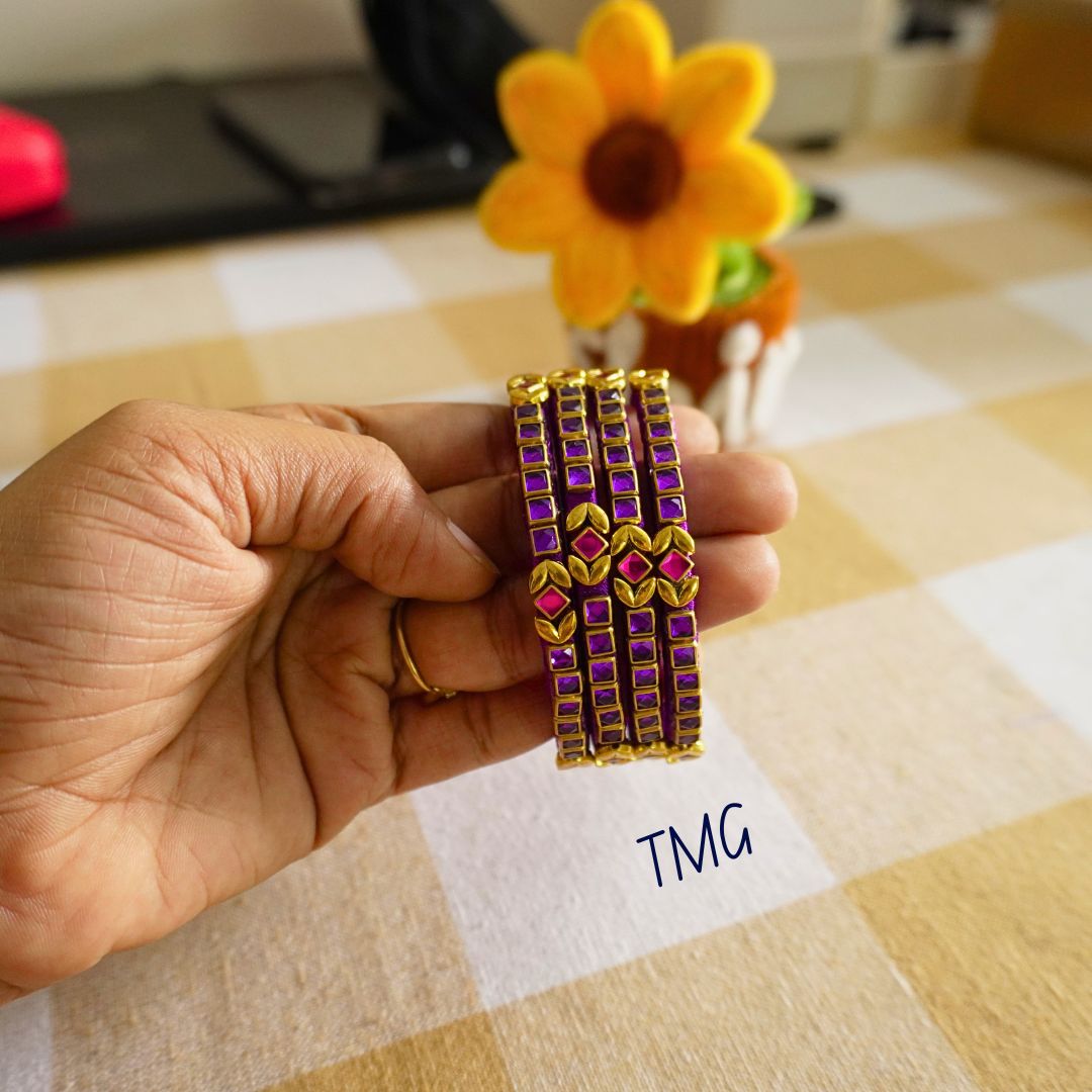 Silk Thread Bangles - Design 4