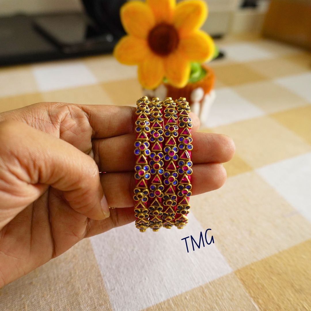 Silk Thread Bangles - Design 7