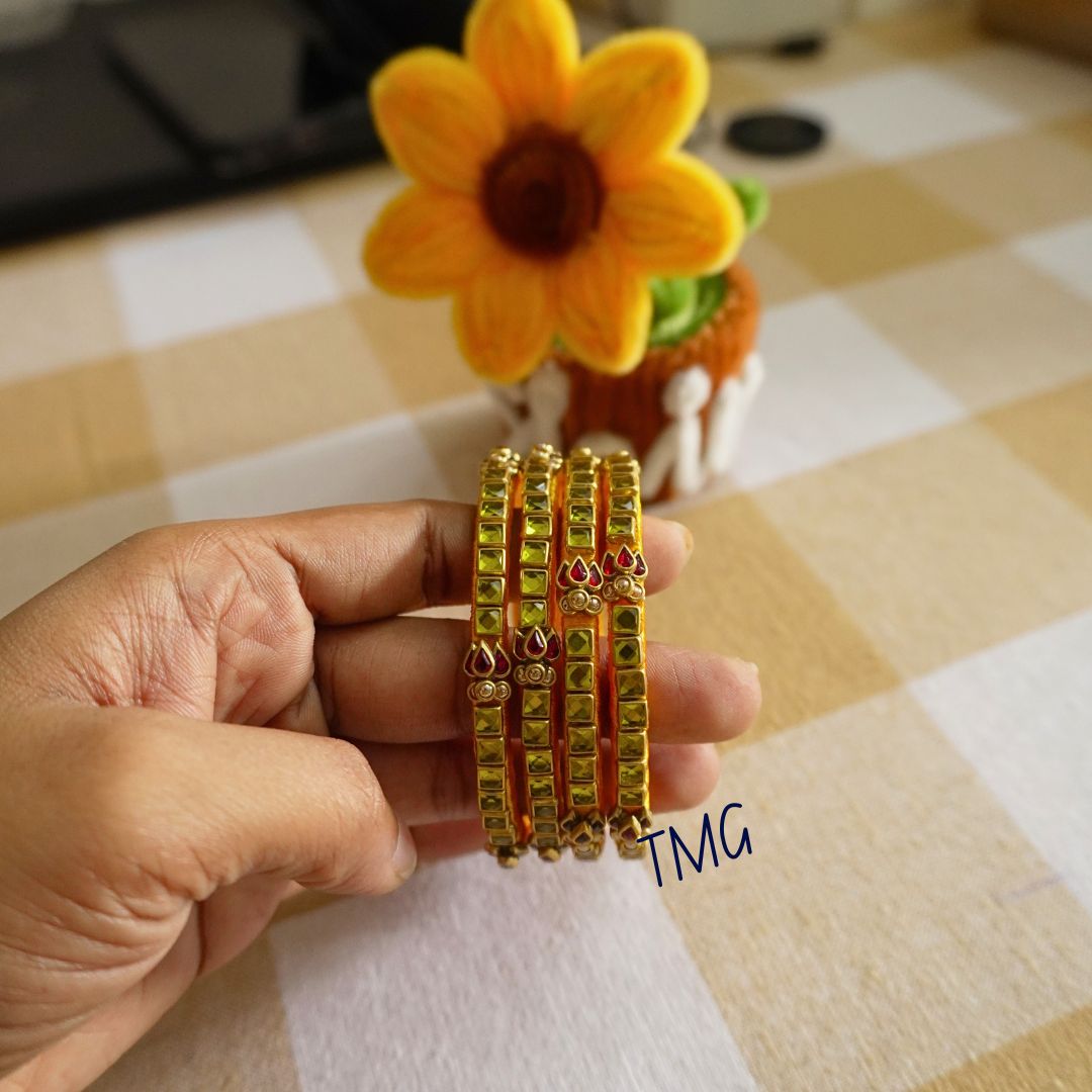 Silk Thread Bangles - Design 8