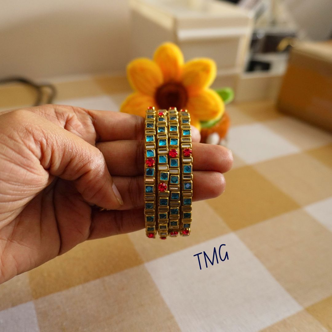 Silk Thread Bangles - Design 10