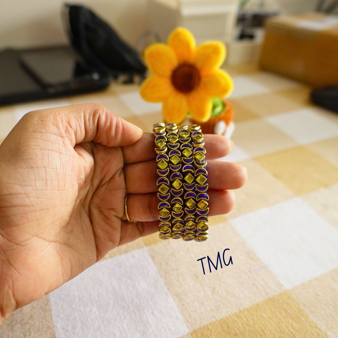 Silk Thread Bangles - Design 16
