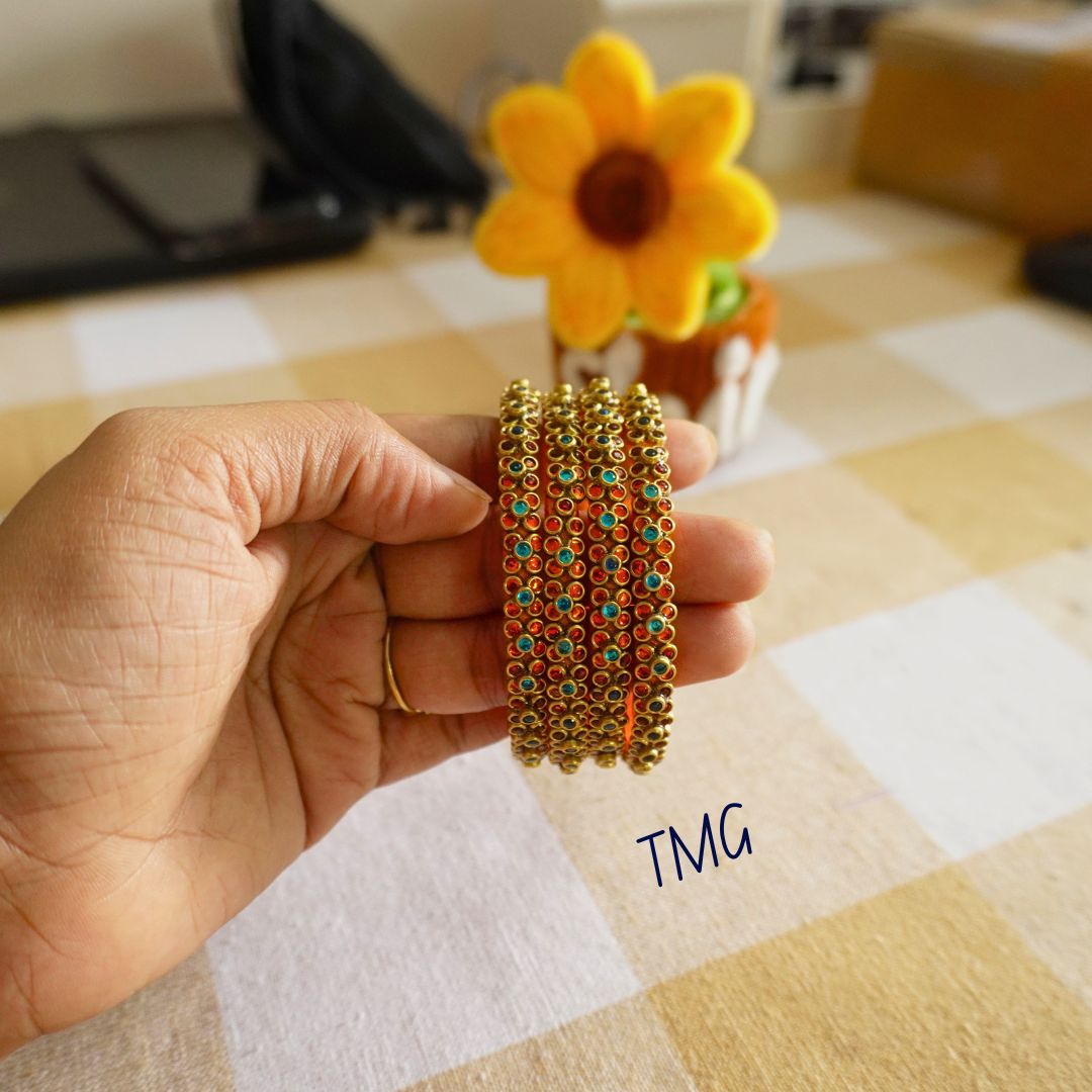 Silk Thread Bangles - Design 17